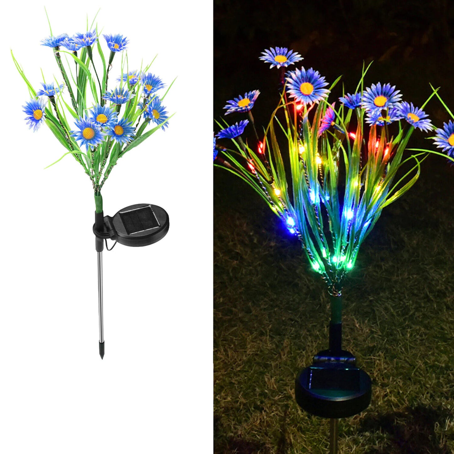 Solar LED Flower Lamp