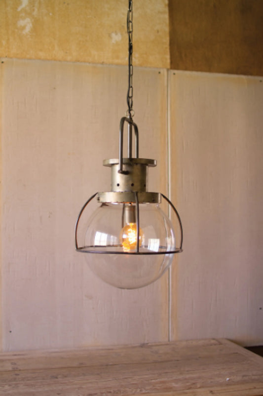 Glass Globe Pendant Light