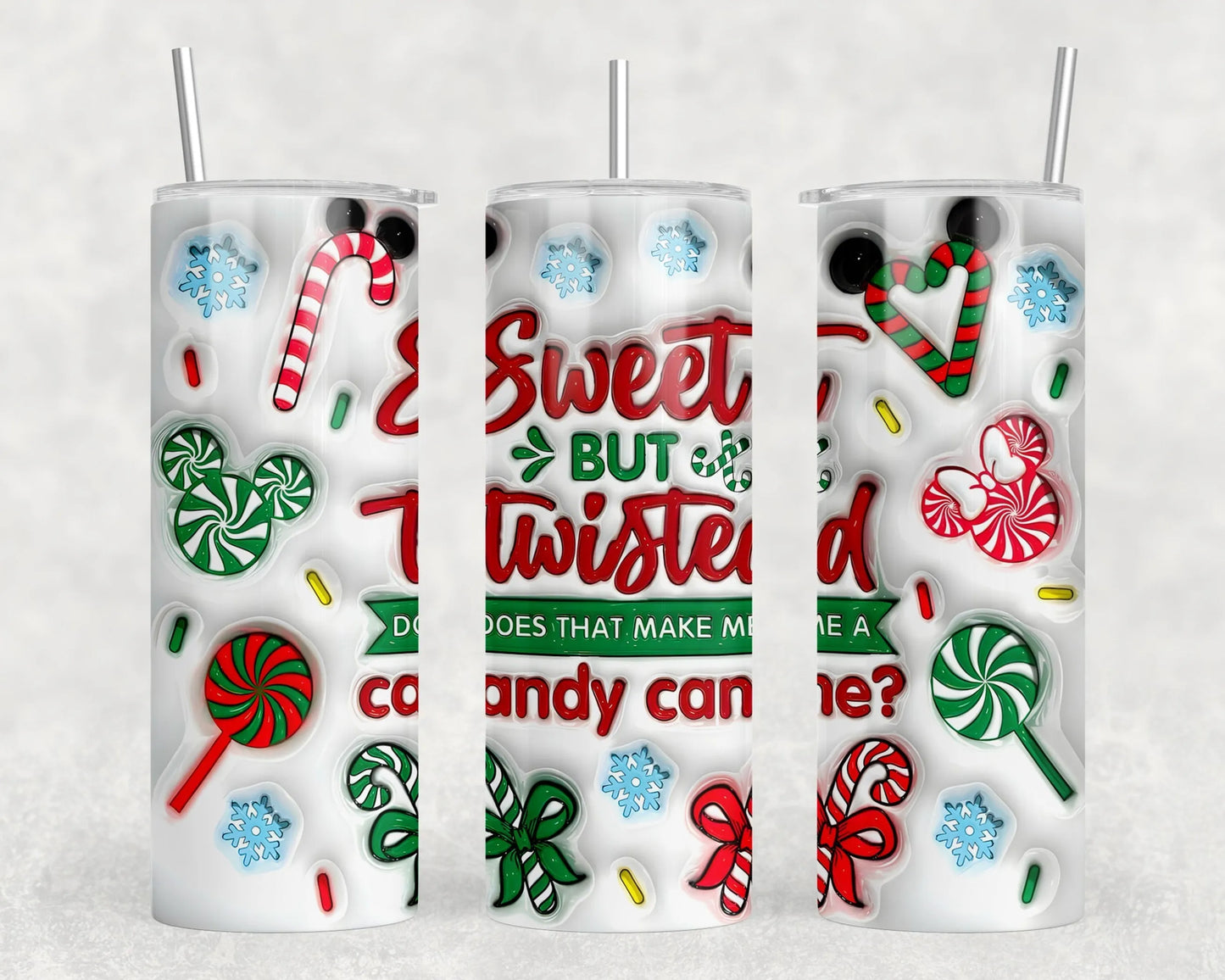 Sweet But Twisted - 20 oz Steel Skinny Tumbler (With Or Without Bluetooth Speaker)