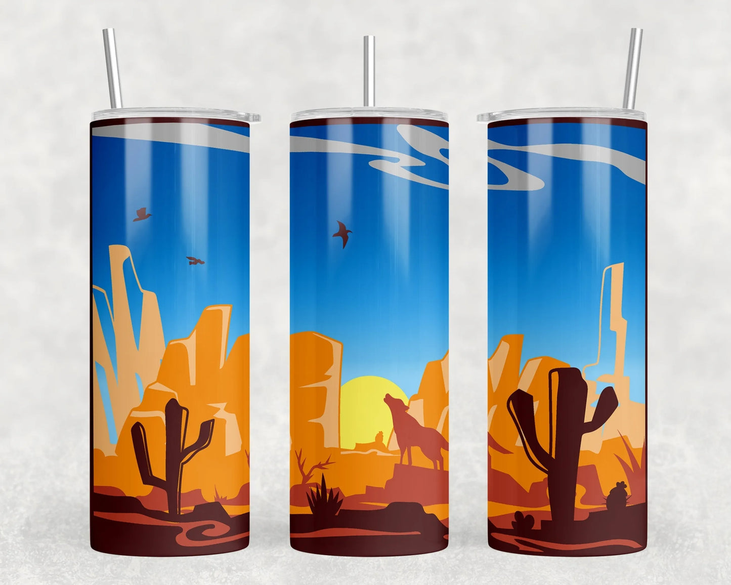 Desert - Skinny Tumbler (With Or Without Bluetooth Speaker)