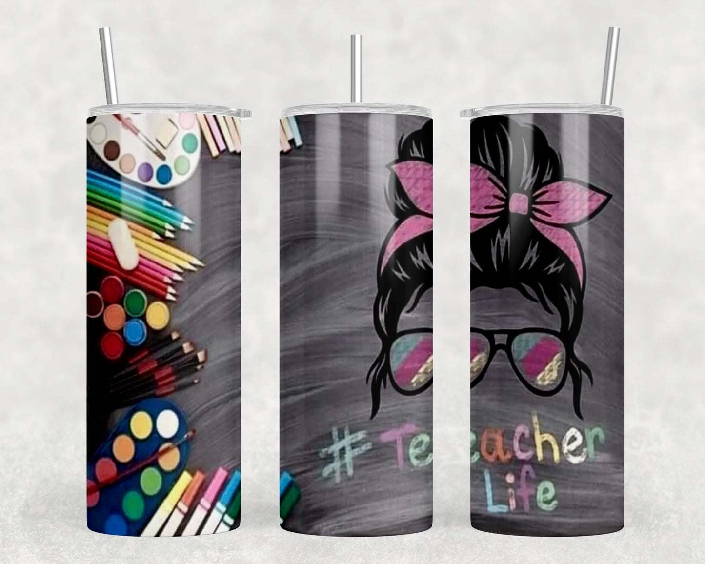 Teacher Life - Skinny Tumbler (With Or Without Bluetooth Speaker)