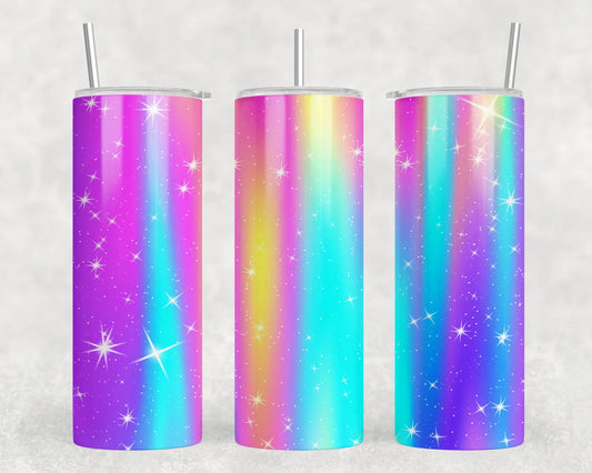 Rainbow Bright - Skinny Tumbler (With Or Without Bluetooth Speaker)