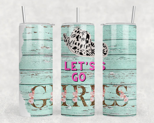 Let's Go Girls - Vaso de acero de 20 oz (con o sin altavoz Bluetooth)