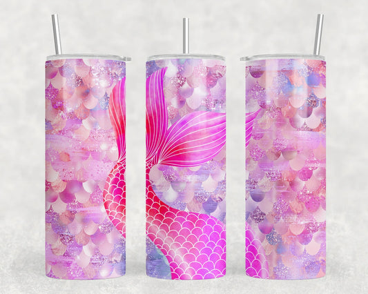 Mermaid Tail - 20 oz Steel Tumbler (With Or Without Bluetooth Speaker)