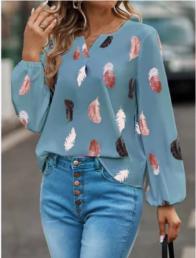 Women's V-Neck Blouse