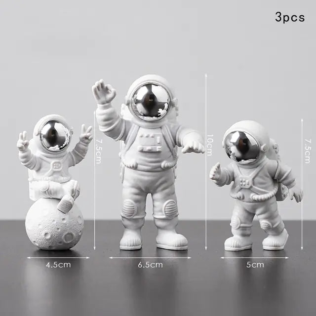 Conjunto de decoración para el hogar con astronauta y luna