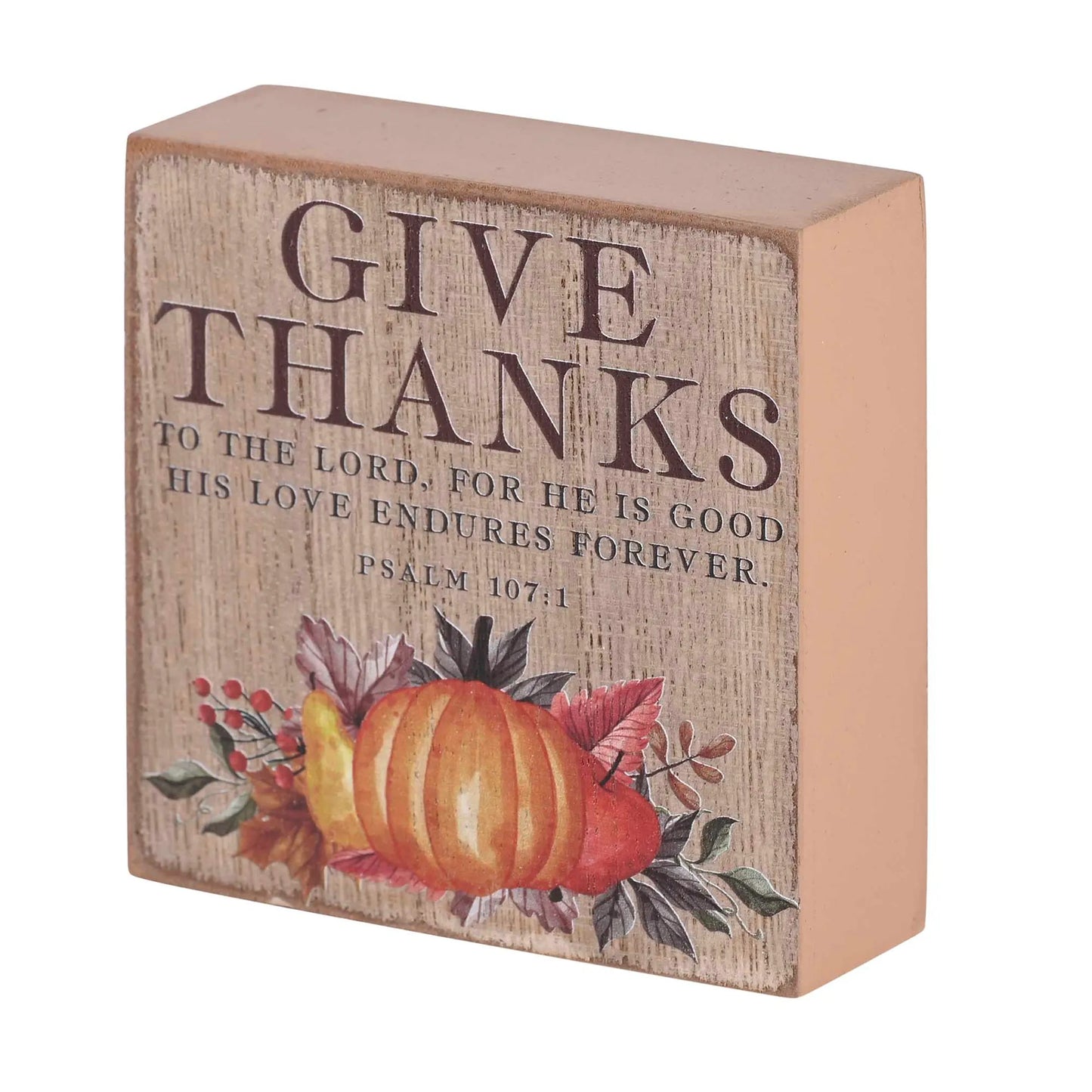 Give Thanks Tabletop Plaque