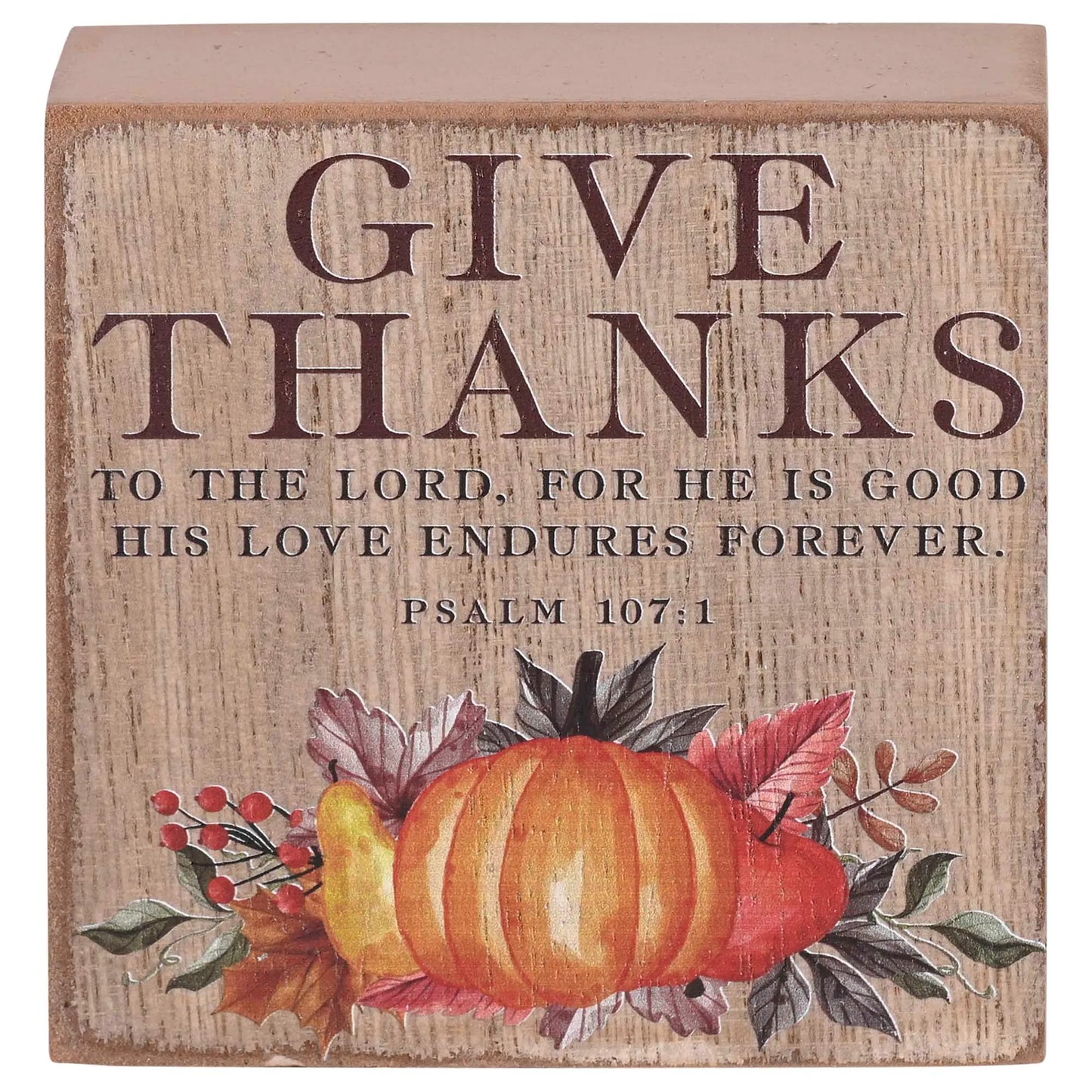 Give Thanks Tabletop Plaque