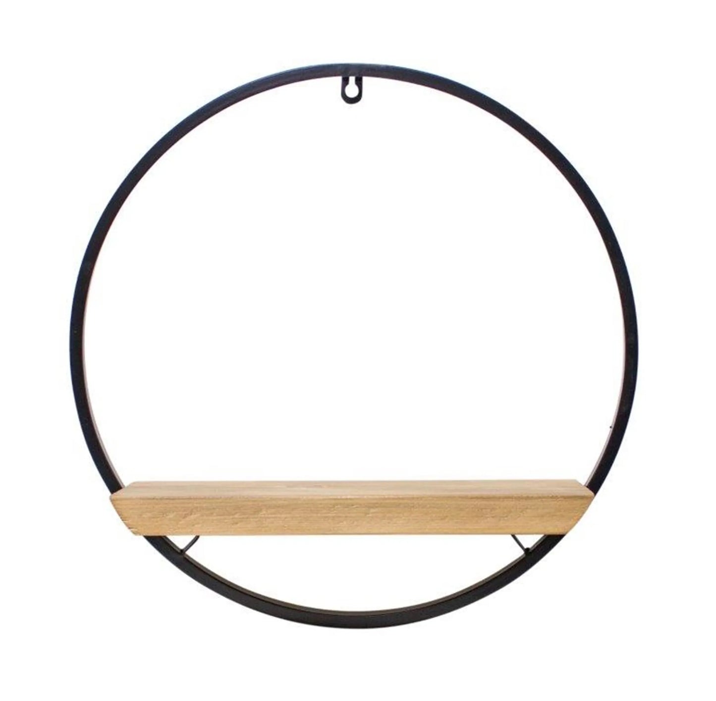 Circle Shelf - Iron/Wood