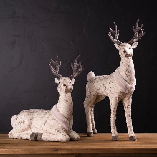 Plush Holiday Deer Decor