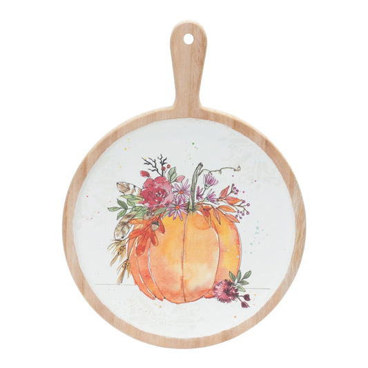 Watercolor Pumpkin Cutting Board