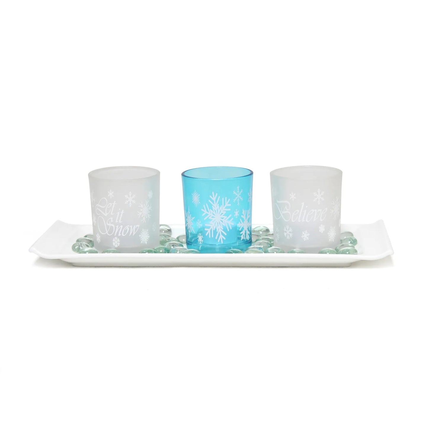 Elegant Designs Winter Wonderland Candle (Set of 3)