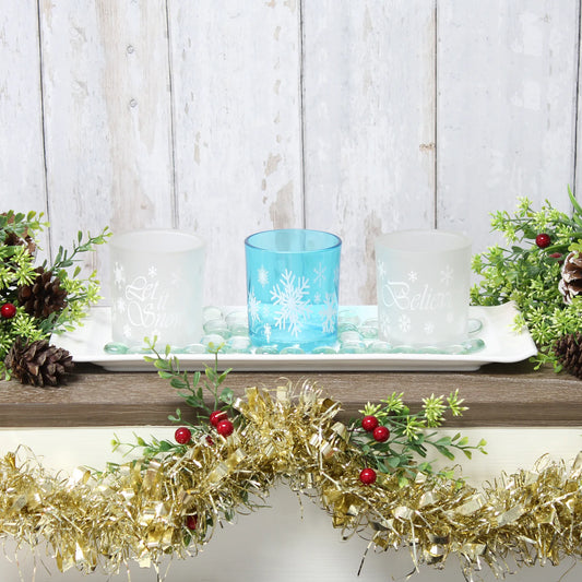 Elegant Designs Winter Wonderland Candle (Set of 3)