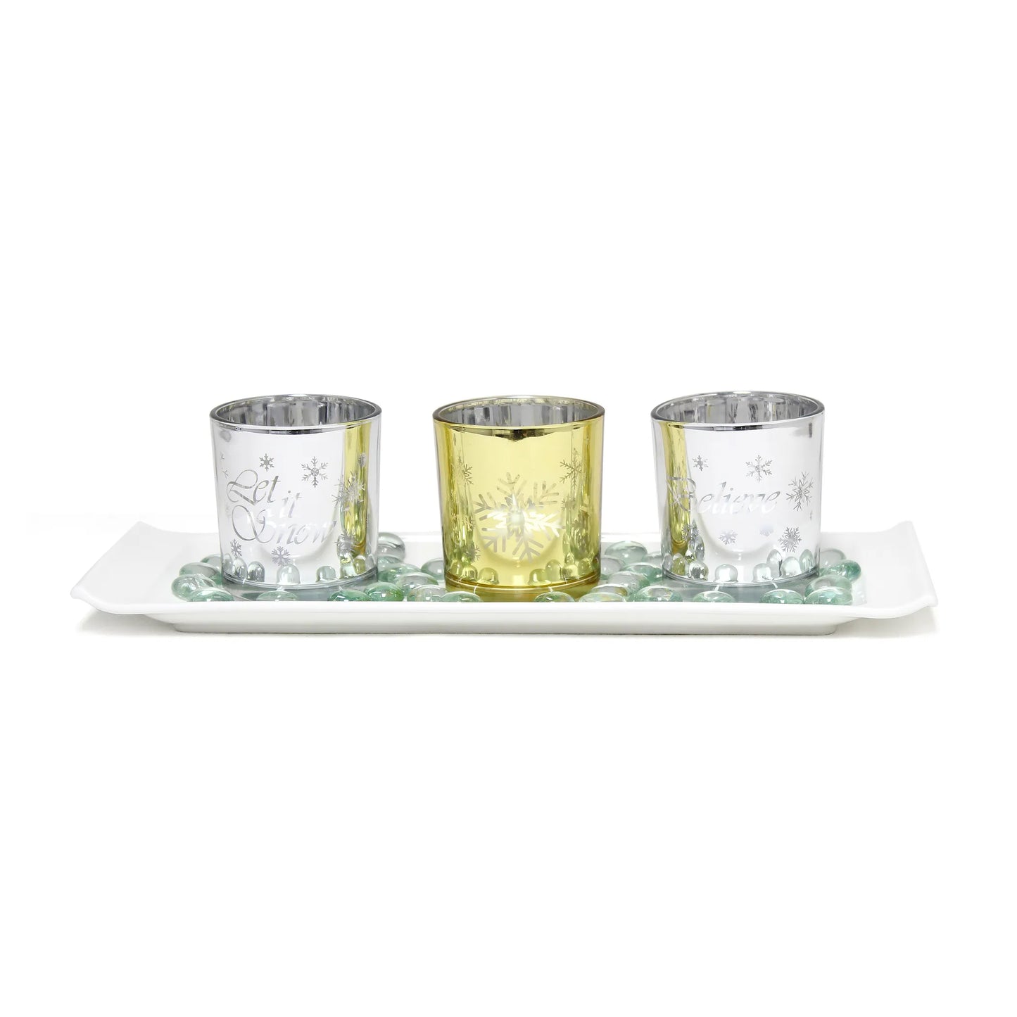 Elegant Designs Winter Wonderland Candle (Set of 3)