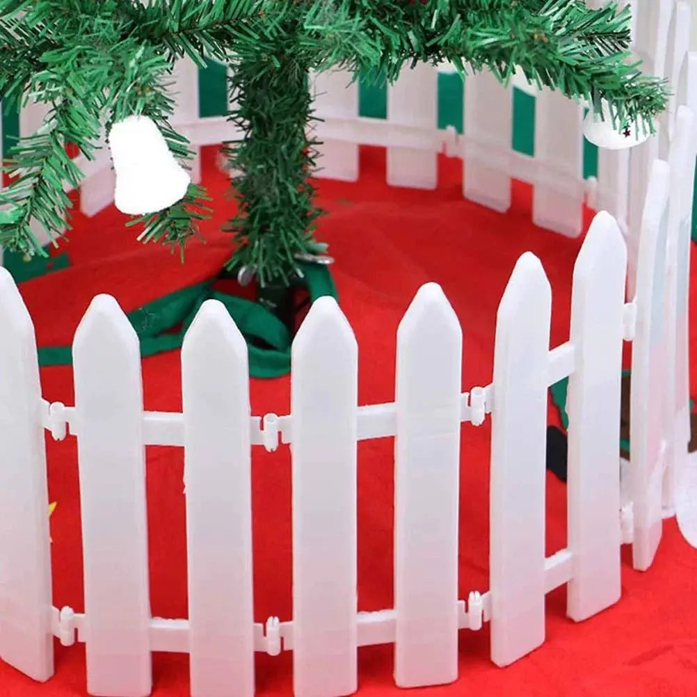 Christmas White Fence For Home Decor