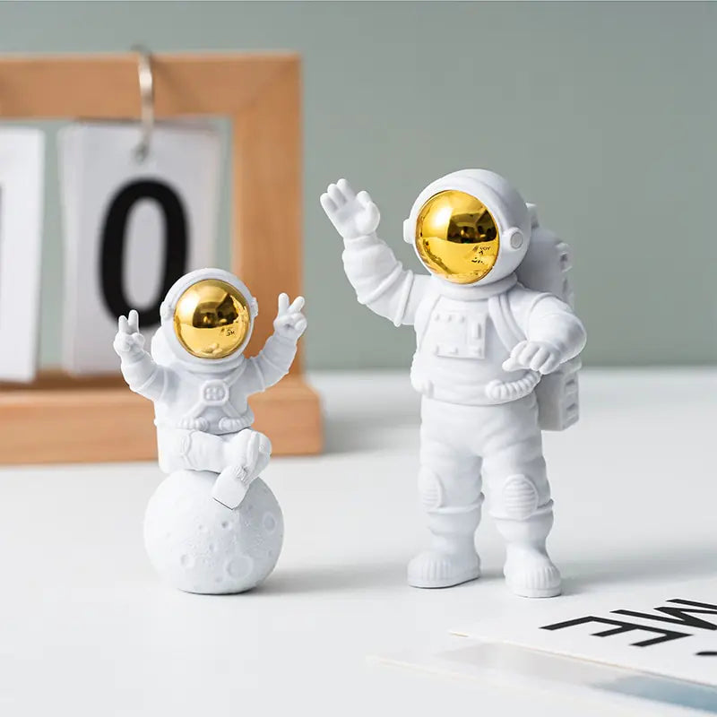 Conjunto de decoración para el hogar con astronauta y luna