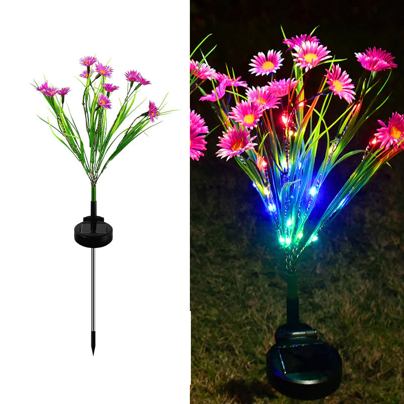 Solar LED Flower Lamp