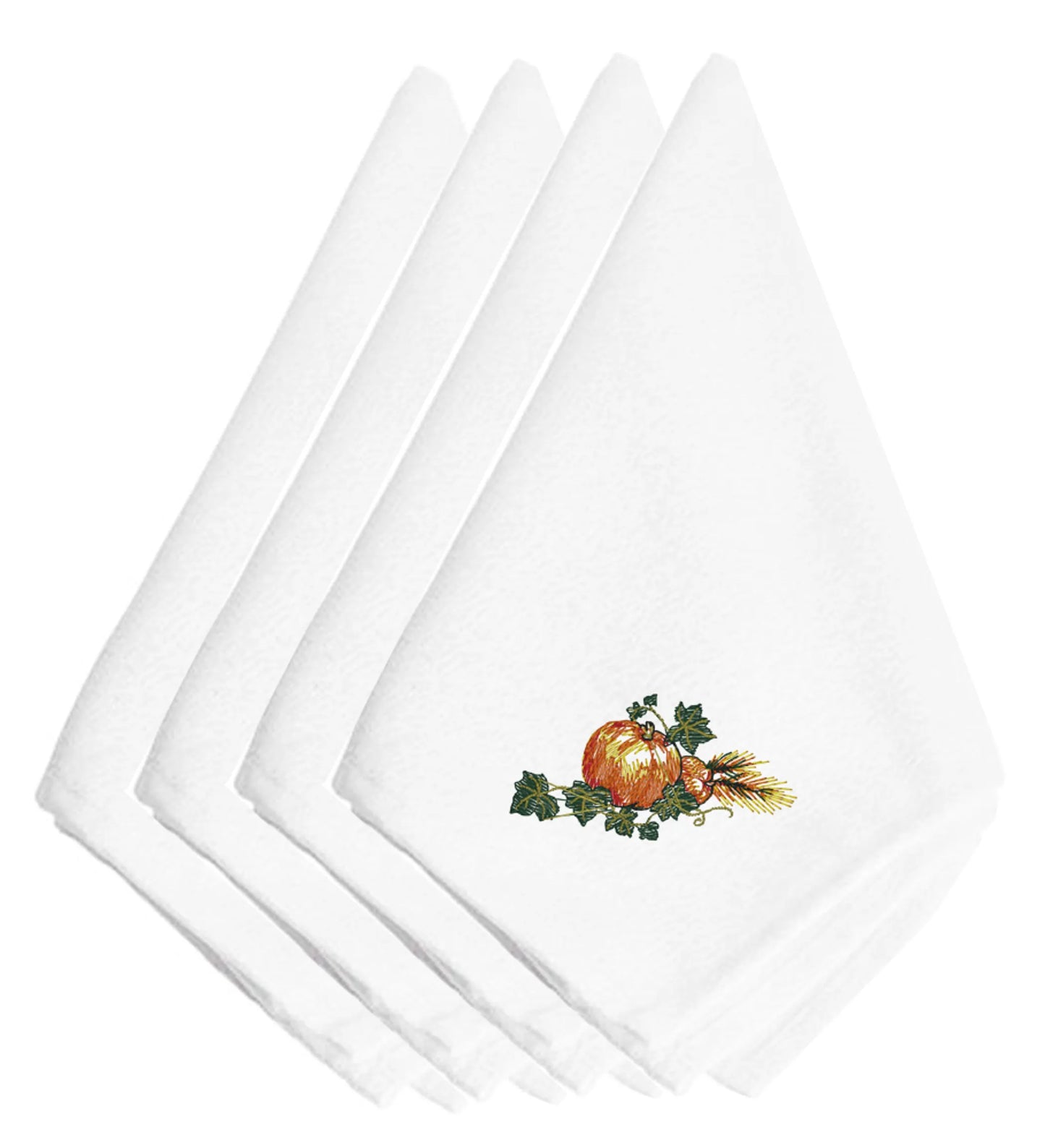 Thanksgiving Themed Embroidered Napkins