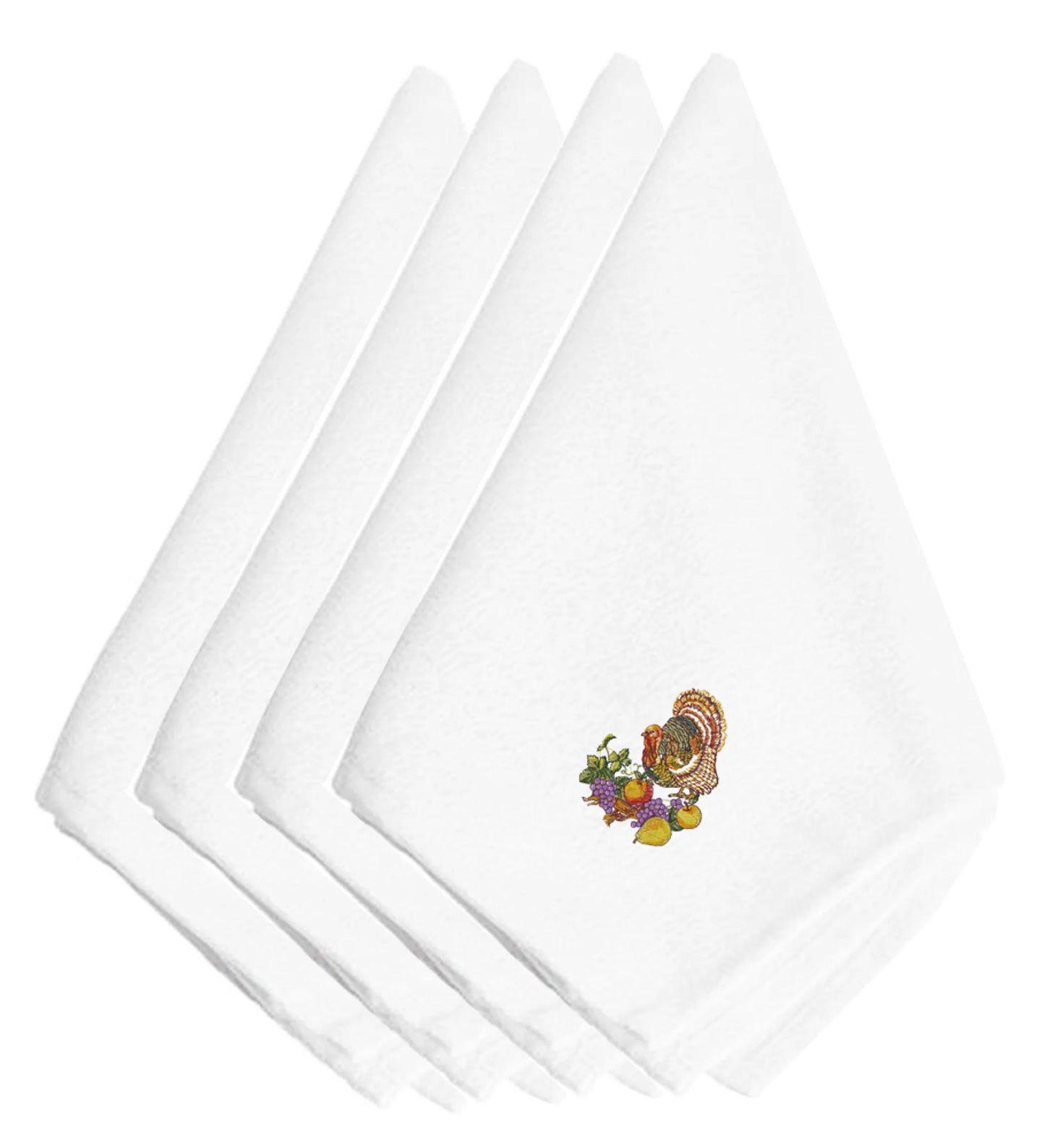 Thanksgiving Themed Embroidered Napkins