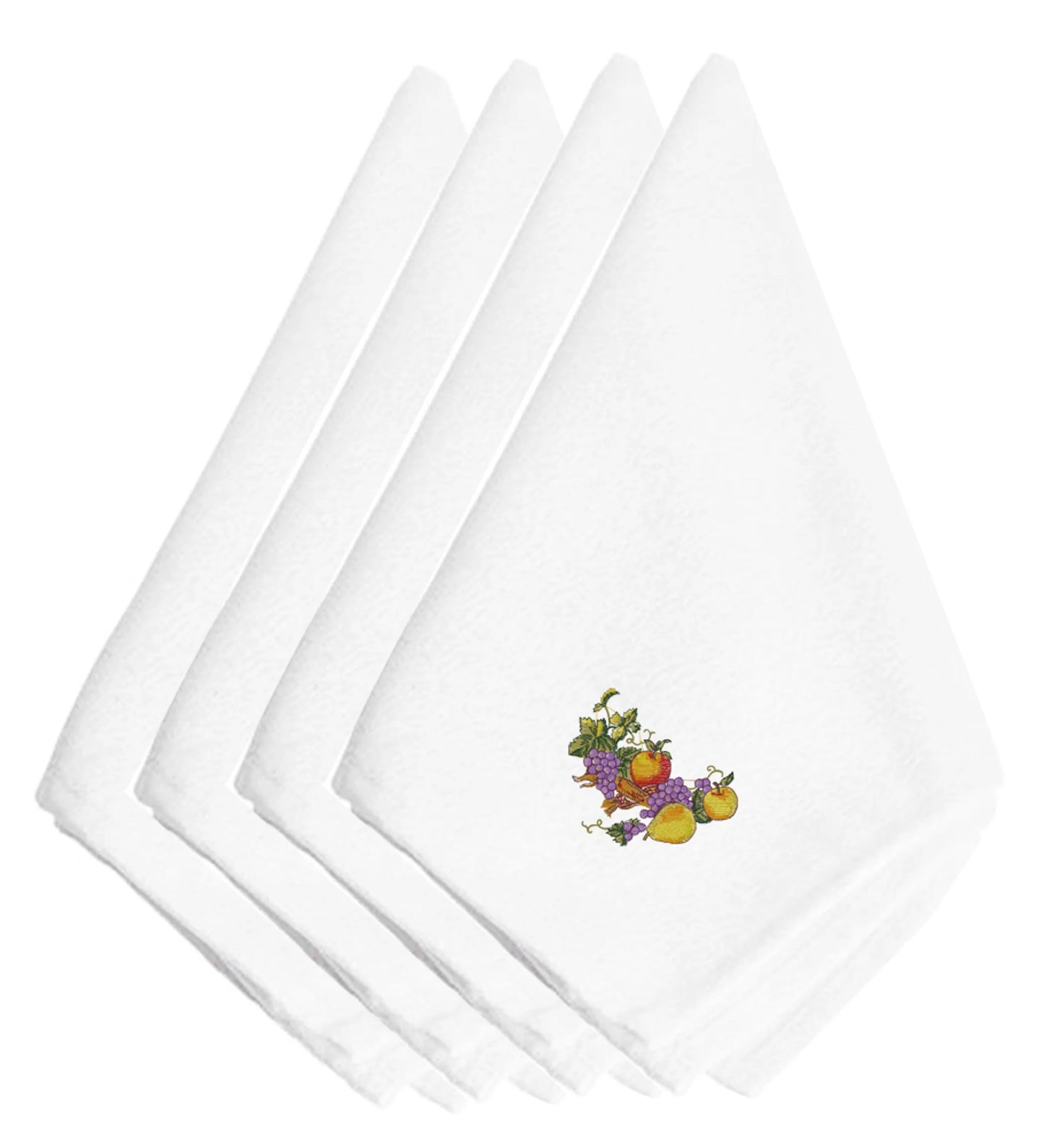 Thanksgiving Themed Embroidered Napkins