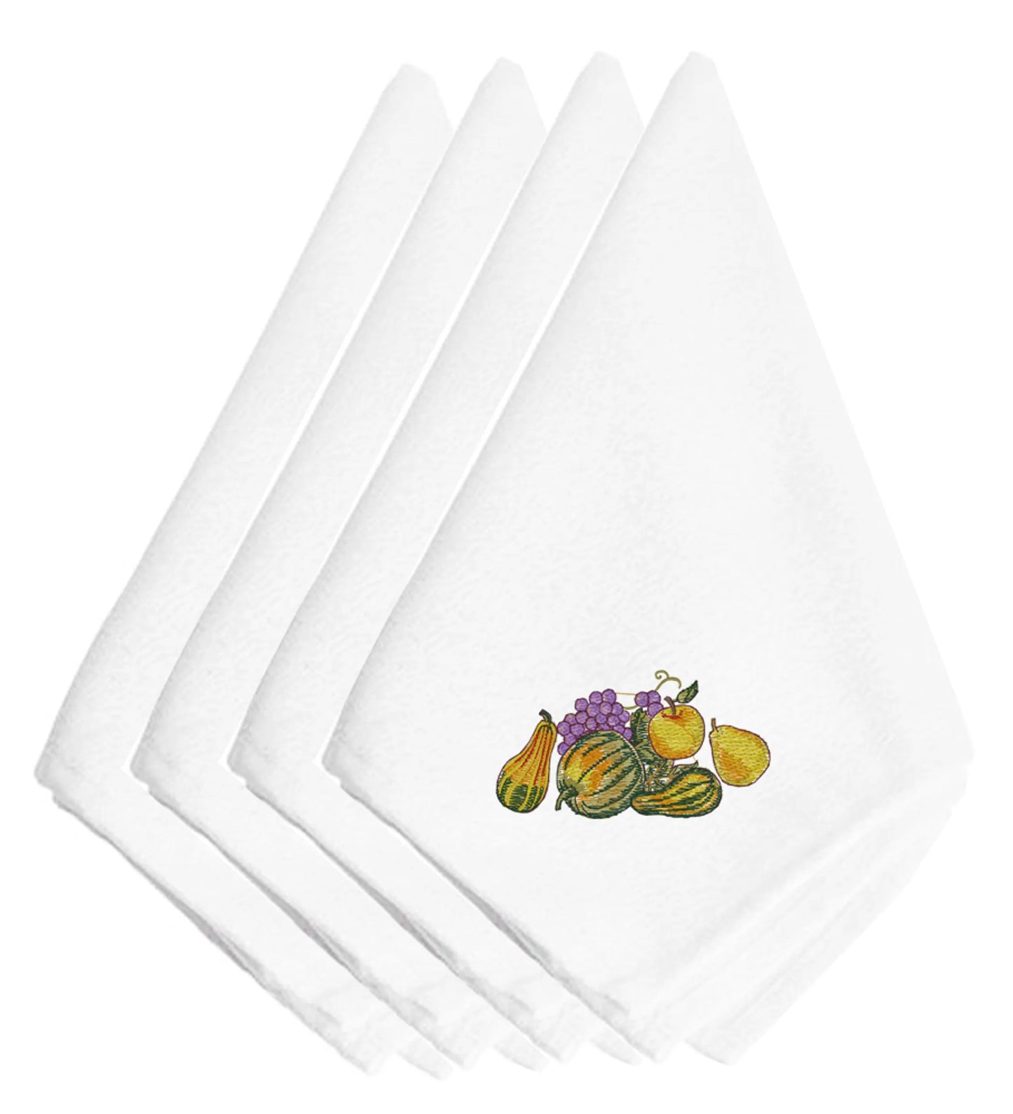 Thanksgiving Themed Embroidered Napkins