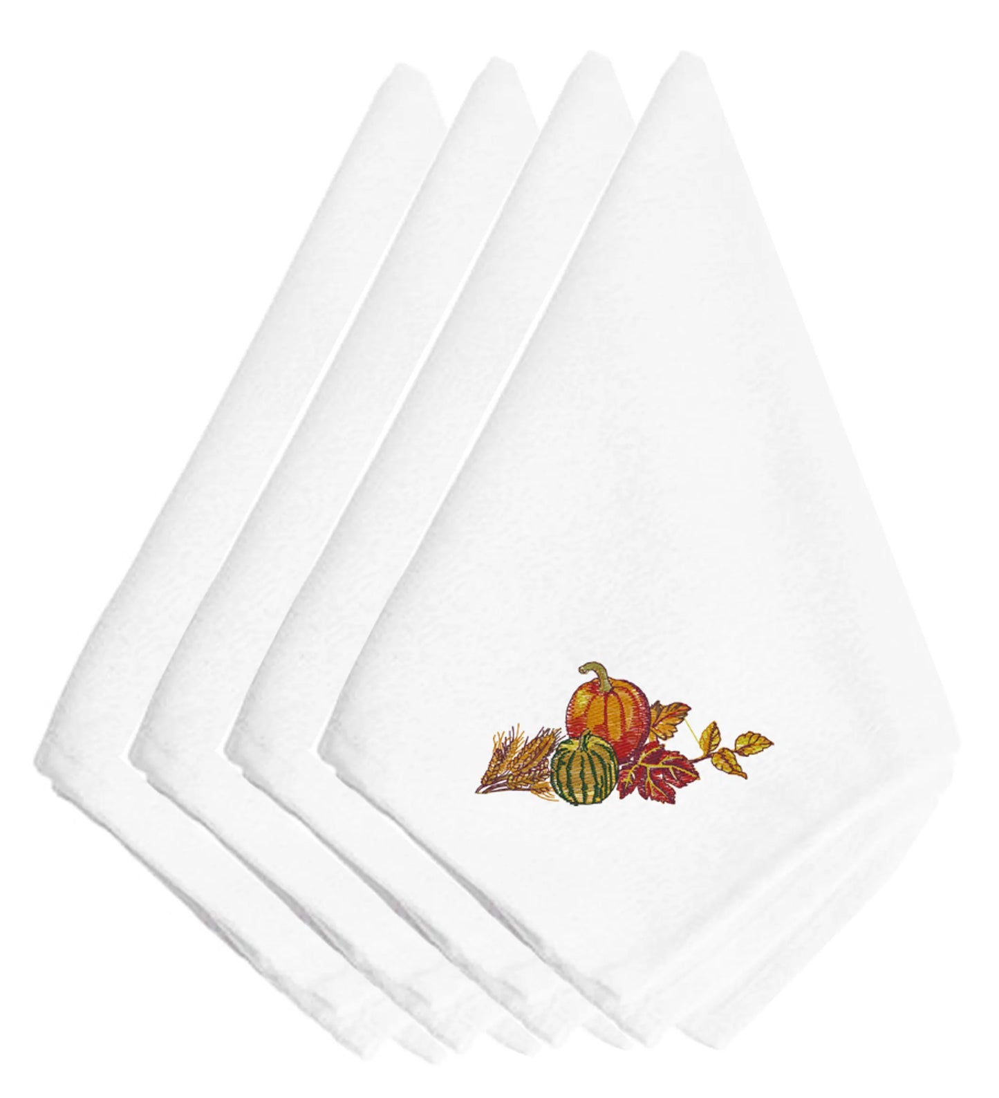 Thanksgiving Themed Embroidered Napkins