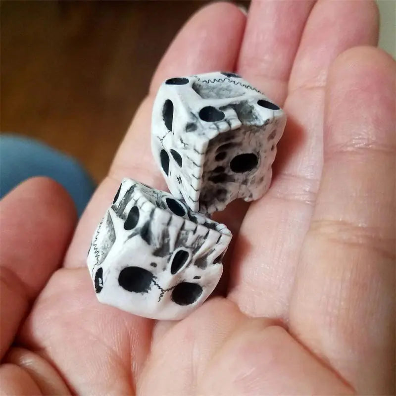 Dados de calavera de 6 caras