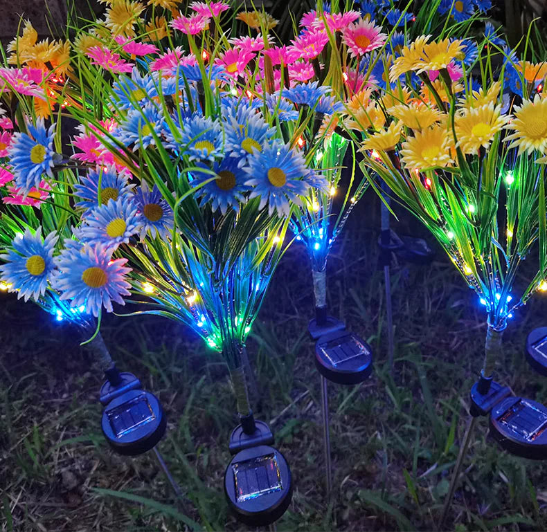 Solar LED Flower Lamp