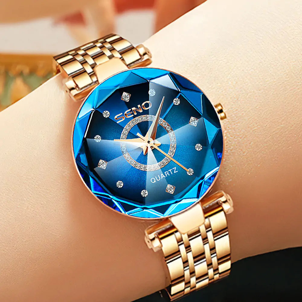 Elegante reloj de cuarzo para mujer