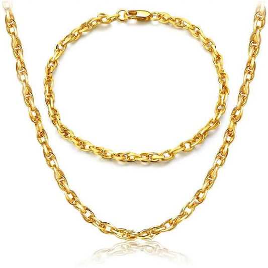 18K Gold Jewelry Set