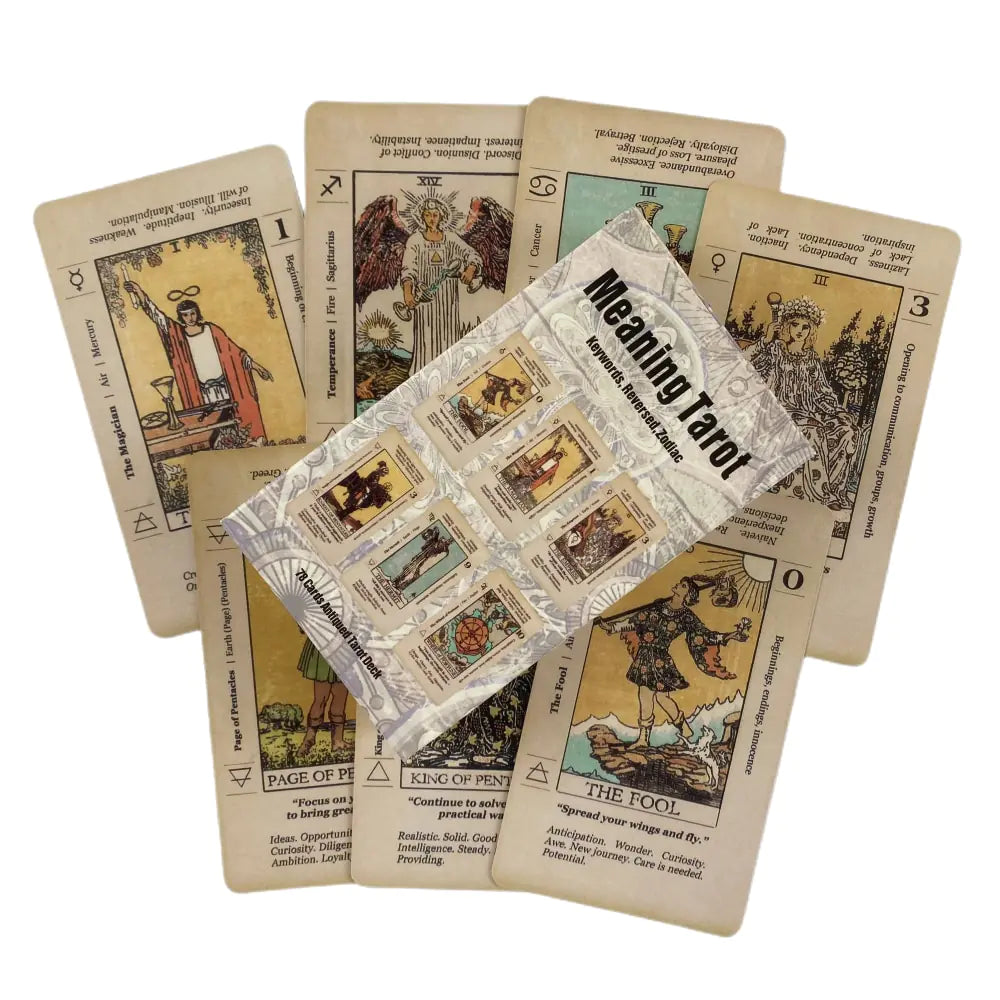 Cartas del tarot del zodiaco invertidas