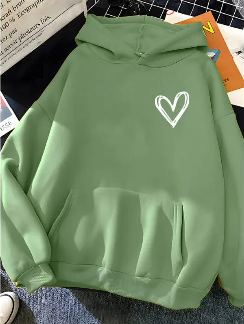 Sudadera con capucha con estampado 3D de amor cósmico