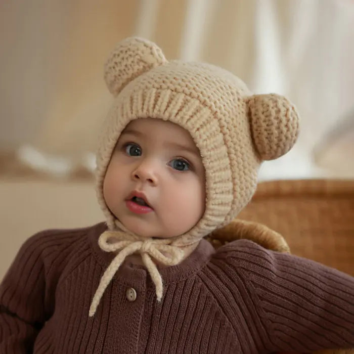 Lindos gorros tejidos para bebé