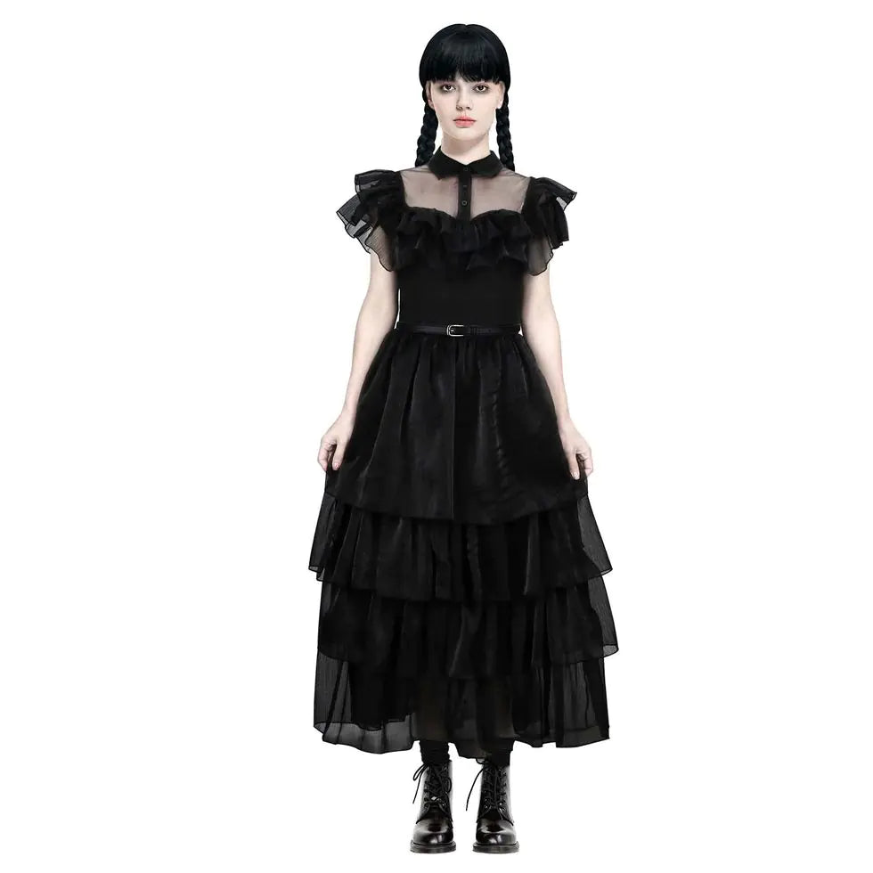 Black Goth Dress Costume Set