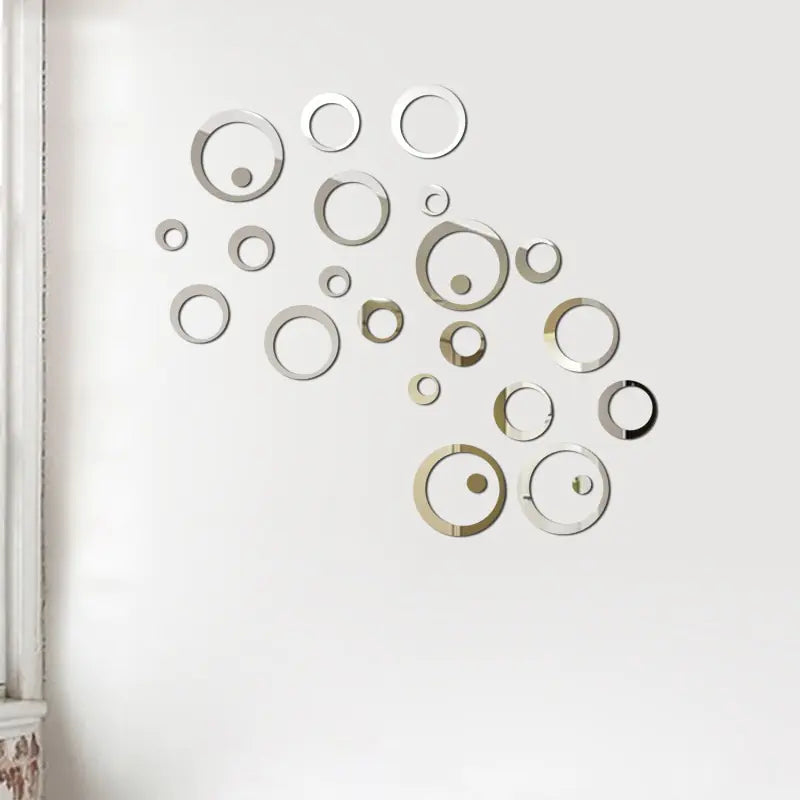 3D Circle Mirror Wall Sticker