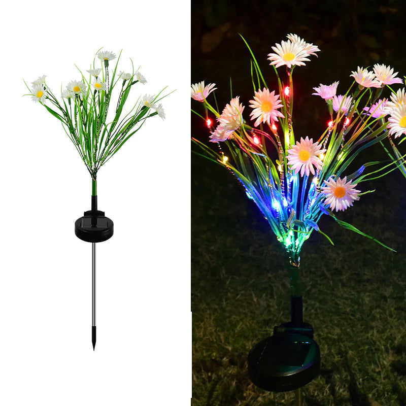 Solar LED Flower Lamp