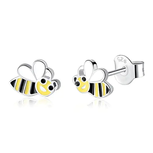 Pendientes de abeja de dibujos animados