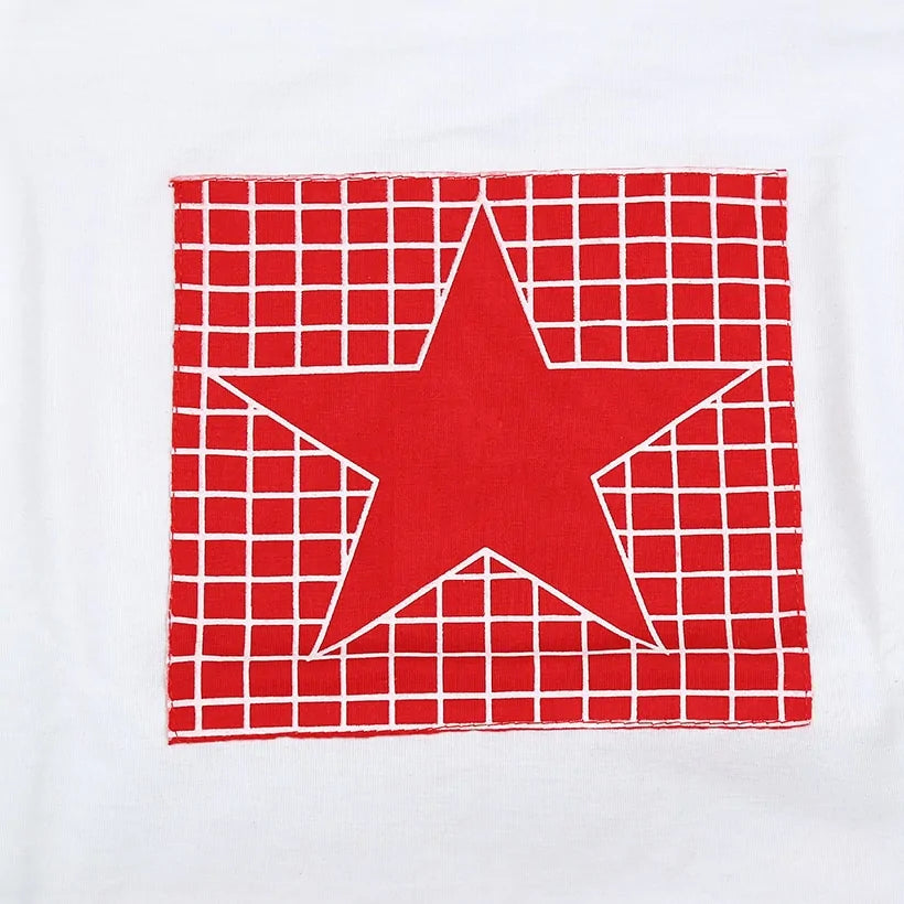 Conjunto de ropa de verano para bebé niño con estampado de estrellas: camiseta + pantalón