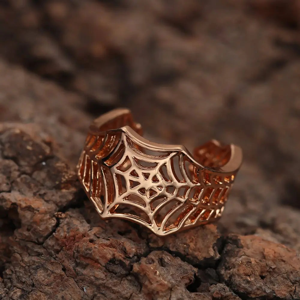 Anillos de murciélago Kinitial hechos a mano con diseño de telaraña y cola de animal, joyería con diseño de rompecabezas, anillo abierto y ajustable, venta al por mayor de bisutería