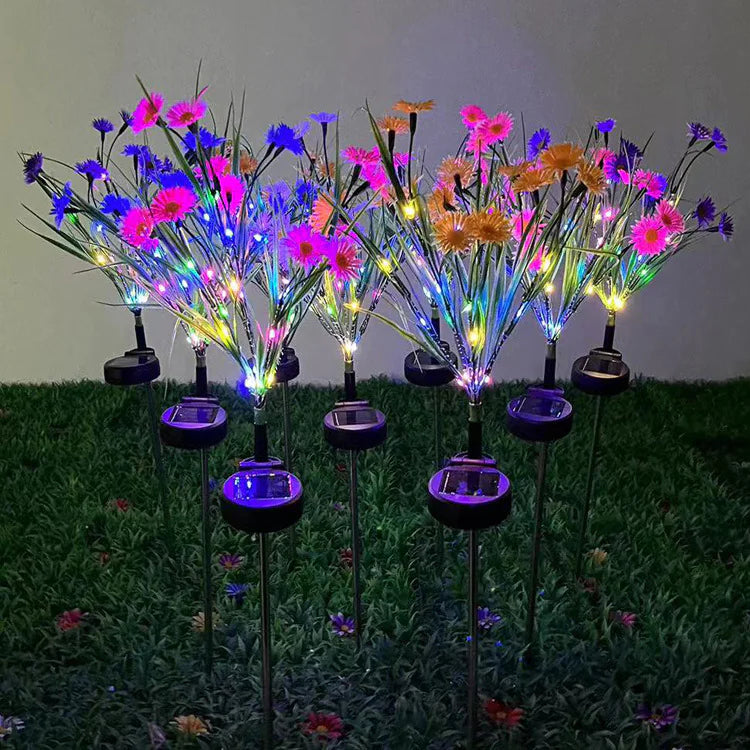 Solar LED Flower Lamp