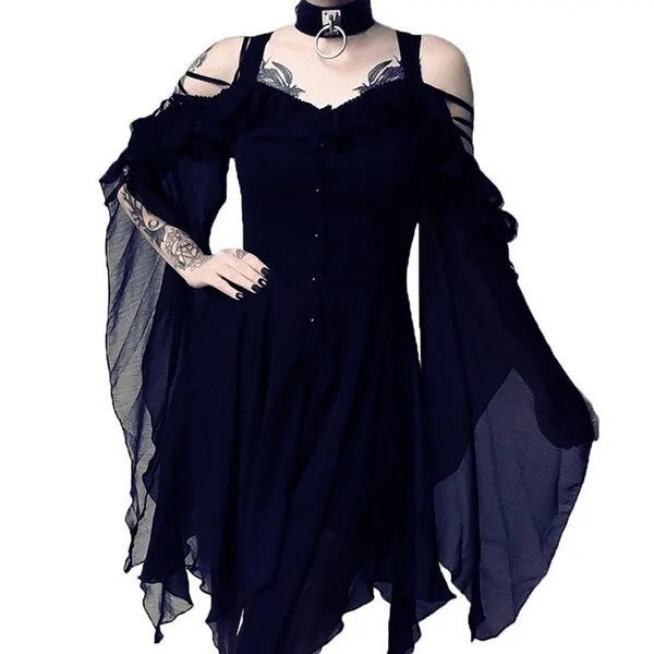 Unique Gothic Hem Dress