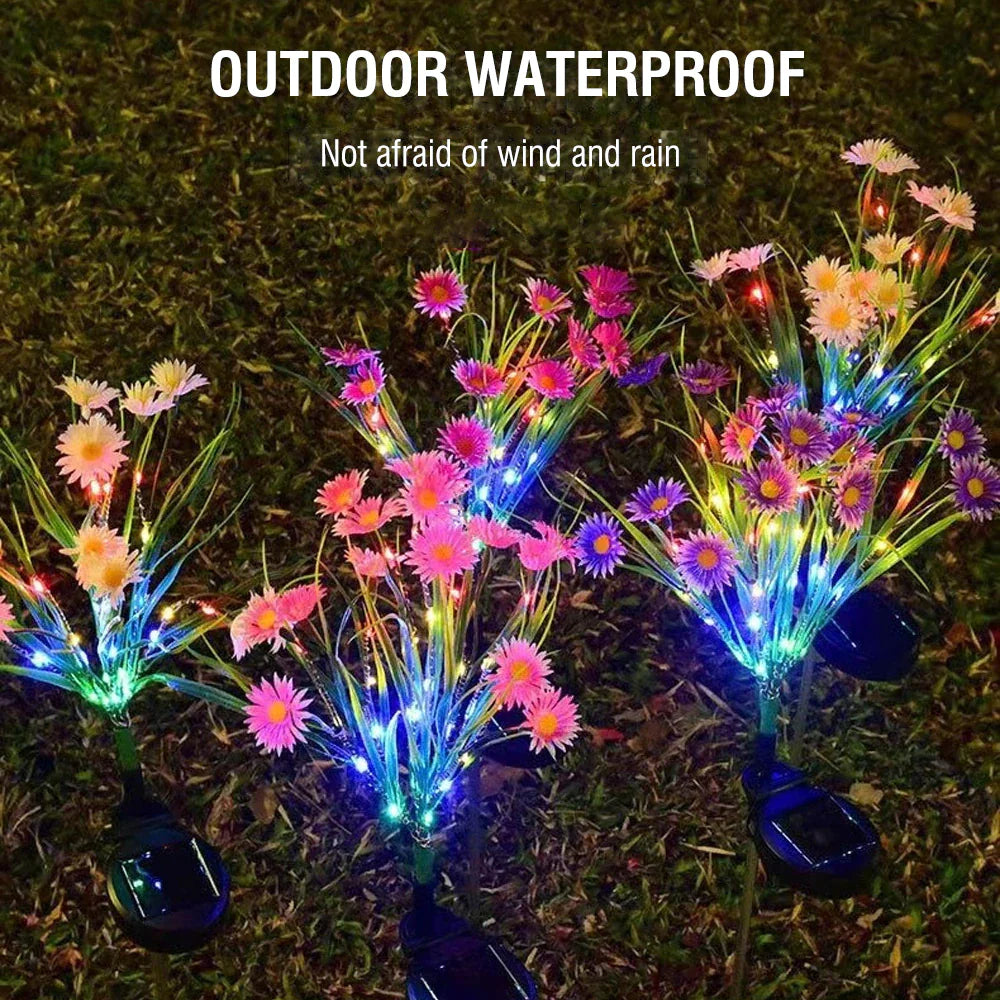 Solar LED Flower Lamp