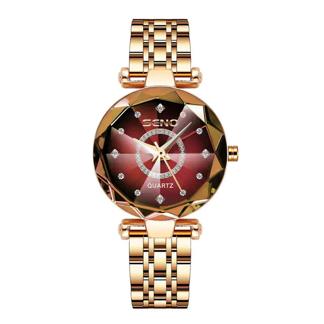 Elegante reloj de cuarzo para mujer