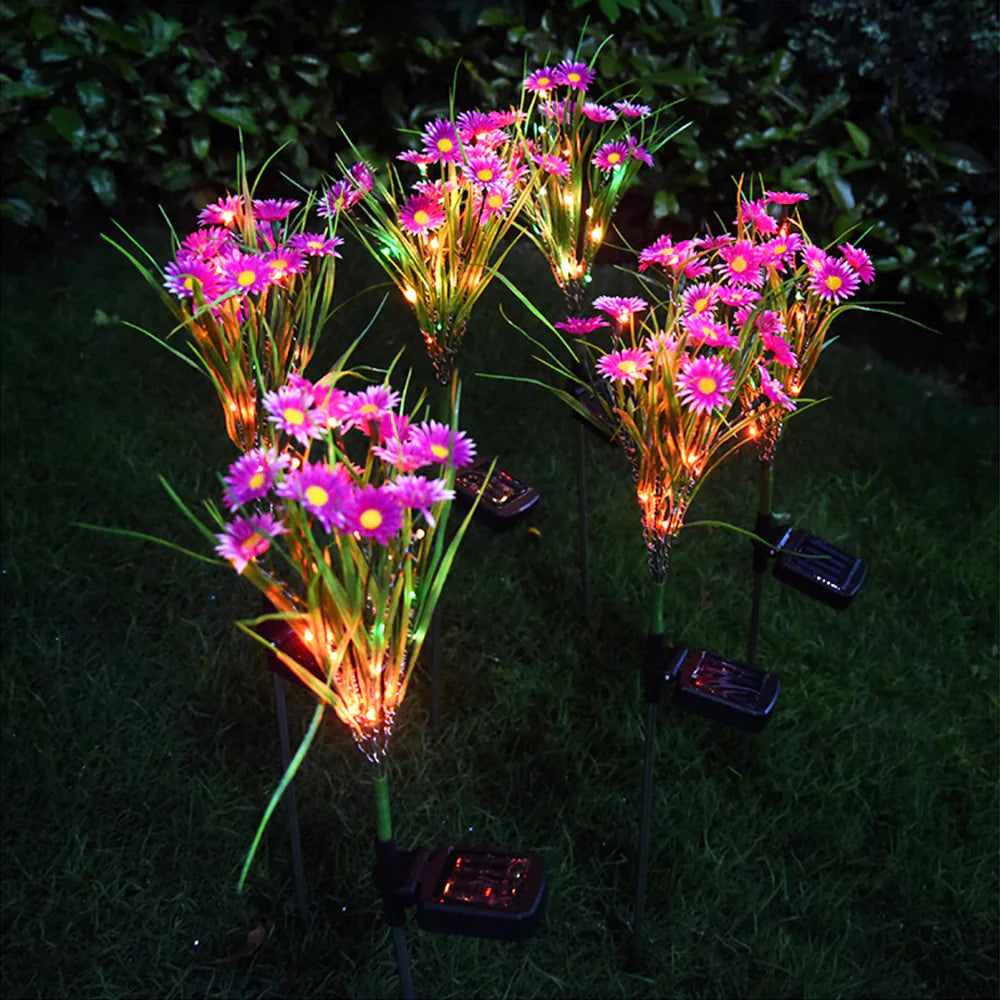 Solar LED Flower Lamp