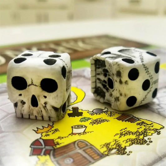 Dados de calavera de 6 caras