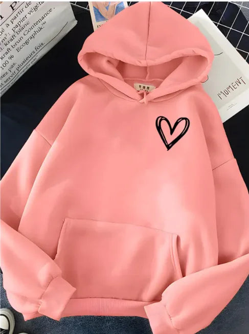 Sudadera con capucha con estampado 3D de amor cósmico