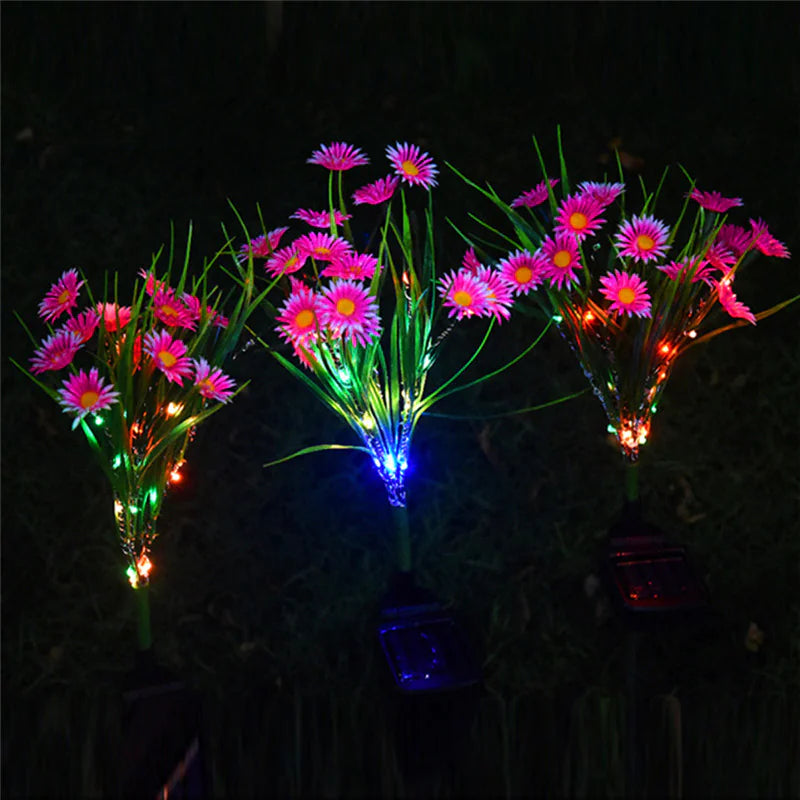 Solar LED Flower Lamp