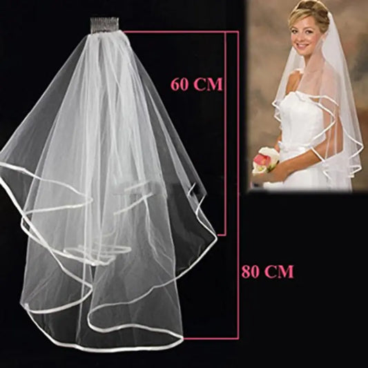 White Lace Bridal Veils