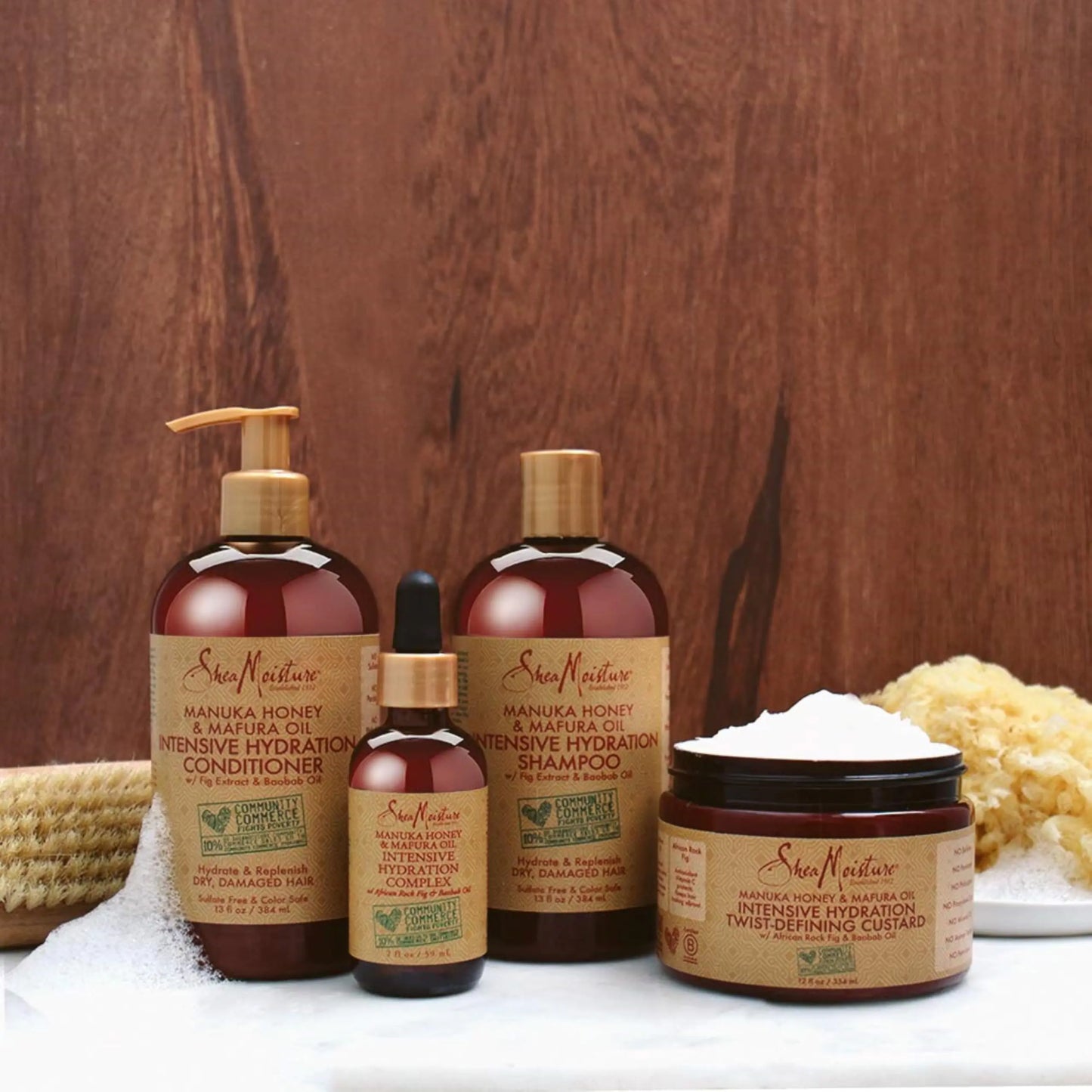 Acondicionador SheaMoisture Hidratación intensiva para cabello seco y dañado 