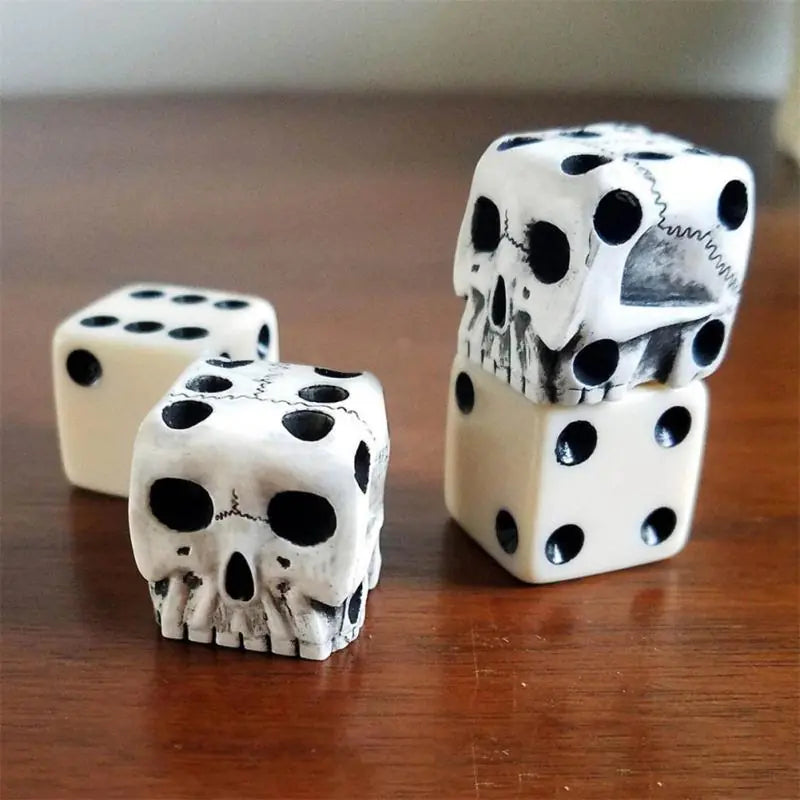 Dados de calavera de 6 caras